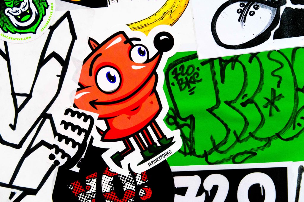 fist street art stickers toulouse